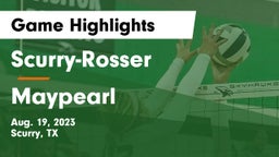 Scurry-Rosser  vs Maypearl  Game Highlights - Aug. 19, 2023