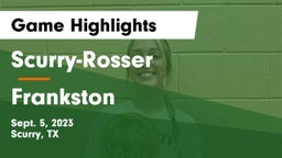 Scurry-Rosser  vs Frankston Game Highlights - Sept. 5, 2023