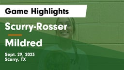 Scurry-Rosser  vs Mildred  Game Highlights - Sept. 29, 2023