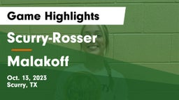 Scurry-Rosser  vs Malakoff Game Highlights - Oct. 13, 2023