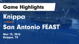 Knippa  vs San Antonio FEAST Game Highlights - Nov 15, 2016