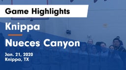 Knippa  vs Nueces Canyon  Game Highlights - Jan. 21, 2020