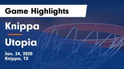Knippa  vs Utopia  Game Highlights - Jan. 24, 2020