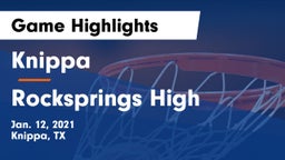 Knippa  vs Rocksprings High Game Highlights - Jan. 12, 2021
