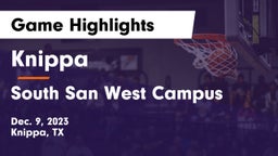 Knippa  vs South San West Campus Game Highlights - Dec. 9, 2023