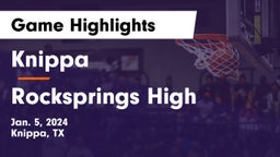 Knippa  vs Rocksprings High Game Highlights - Jan. 5, 2024