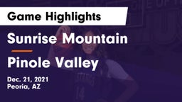 Sunrise Mountain  vs Pinole Valley Game Highlights - Dec. 21, 2021