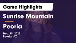 Sunrise Mountain  vs Peoria  Game Highlights - Dec. 19, 2023