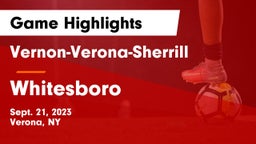 Vernon-Verona-Sherrill  vs Whitesboro  Game Highlights - Sept. 21, 2023
