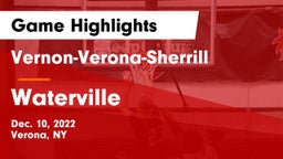 Vernon-Verona-Sherrill  vs Waterville  Game Highlights - Dec. 10, 2022