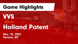 VVS  vs Holland Patent  Game Highlights - Dec. 15, 2023
