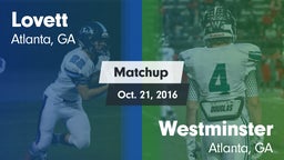 Matchup: Lovett  vs. Westminster  2016