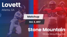 Matchup: Lovett  vs. Stone Mountain   2017