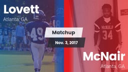 Matchup: Lovett  vs. McNair  2017
