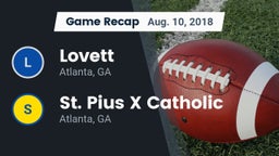 Recap: Lovett  vs. St. Pius X Catholic  2018