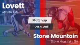 Matchup: Lovett  vs. Stone Mountain   2018