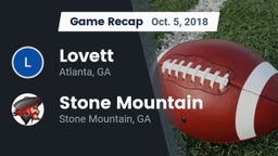 Recap: Lovett  vs. Stone Mountain   2018