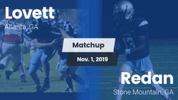 Matchup: Lovett  vs. Redan  2019
