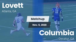 Matchup: Lovett  vs. Columbia  2020