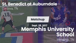 Matchup: St. Benedict at Aubu vs. Memphis University School 2017
