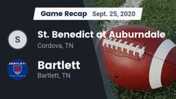 Recap: St. Benedict at Auburndale   vs. Bartlett  2020
