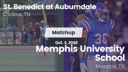 Matchup: St. Benedict at Aubu vs. Memphis University School 2020