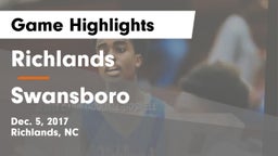 Richlands  vs Swansboro  Game Highlights - Dec. 5, 2017
