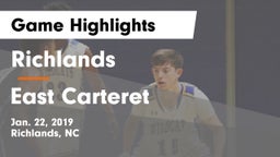 Richlands  vs East Carteret  Game Highlights - Jan. 22, 2019