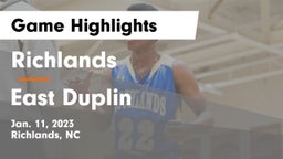 Richlands  vs East Duplin  Game Highlights - Jan. 11, 2023
