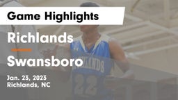 Richlands  vs Swansboro  Game Highlights - Jan. 23, 2023