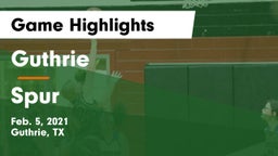 Guthrie  vs Spur  Game Highlights - Feb. 5, 2021