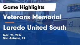 Veterans Memorial vs Laredo United South  Game Highlights - Nov. 25, 2017