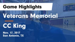 Veterans Memorial vs CC King Game Highlights - Nov. 17, 2017