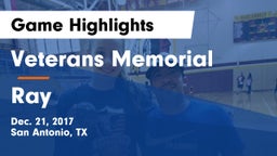 Veterans Memorial vs Ray  Game Highlights - Dec. 21, 2017