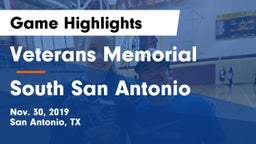 Veterans Memorial vs South San Antonio  Game Highlights - Nov. 30, 2019