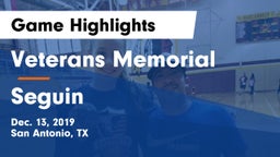 Veterans Memorial vs Seguin  Game Highlights - Dec. 13, 2019
