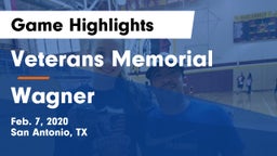 Veterans Memorial vs Wagner  Game Highlights - Feb. 7, 2020