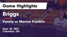 Briggs  vs Varsity vs Marion Franklin Game Highlights - Sept. 20, 2022