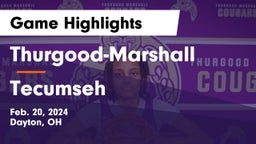 Thurgood-Marshall  vs Tecumseh  Game Highlights - Feb. 20, 2024