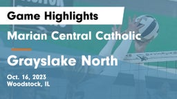 Marian Central Catholic  vs Grayslake North  Game Highlights - Oct. 16, 2023