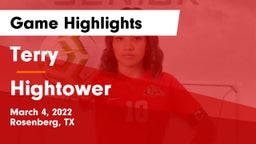 Terry  vs Hightower  Game Highlights - March 4, 2022