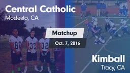Matchup: Central Catholic vs. Kimball  2016