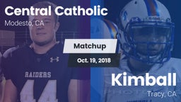Matchup: Central Catholic vs. Kimball  2018