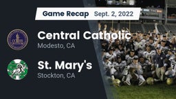 Recap: Central Catholic  vs. St. Mary's  2022