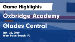 Oxbridge Academy vs Glades Central  Game Highlights - Jan. 22, 2019