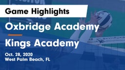Oxbridge Academy vs Kings Academy Game Highlights - Oct. 28, 2020