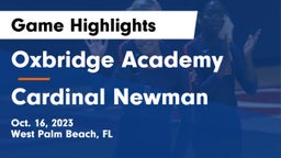 Oxbridge Academy vs Cardinal Newman   Game Highlights - Oct. 16, 2023