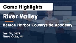 River Valley  vs Benton Harbor Countryside Academy  Game Highlights - Jan. 31, 2023