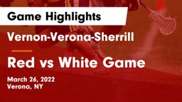 Vernon-Verona-Sherrill  vs Red vs White Game Game Highlights - March 26, 2022