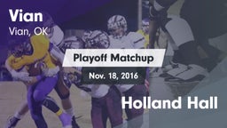 Matchup: Vian  vs. Holland Hall 2016